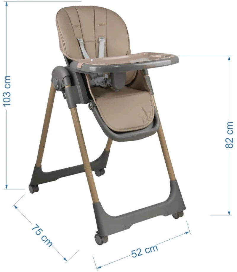 BEBE STARS ΚΑΡΕΚΛΑΚΙ ΦΑΓΗΤΟΥ 2 ΣΕ 1 MILK BEIGE 866-182