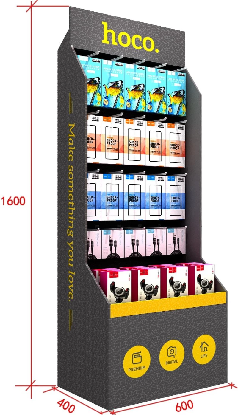 HOCO HN10 ΧΑΡΤΙΝΟ ΣΤΑΝΤ ΜΕ ΓΑΤΖΑΚΙΑ 1600 x 400 x 600