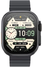 XO M11ULTRA SMART WATCH, ΑΣΥΡΜΑΤΗ ΦΟΡΤΙΣΗ, ΚΛΗΣΗ, ΜΑΥΡΟ