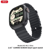 XO M11ULTRA SMART WATCH, ΑΣΥΡΜΑΤΗ ΦΟΡΤΙΣΗ, ΚΛΗΣΗ, ΜΑΥΡΟ
