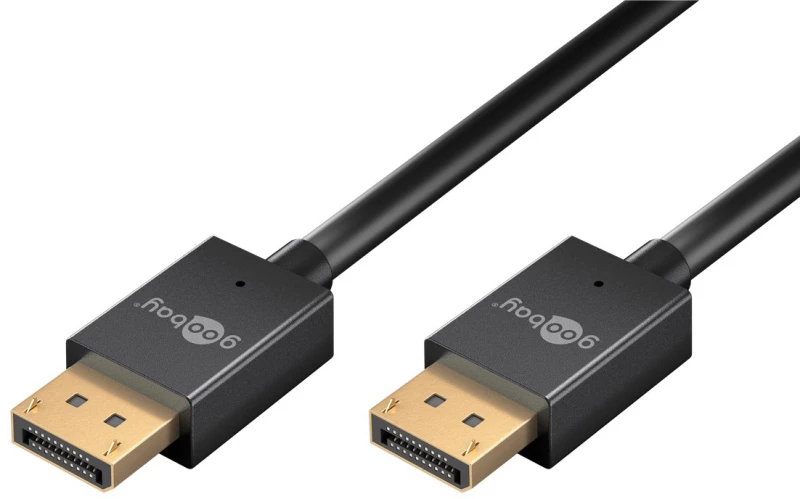 GOOBAY καλώδιο DisplayPort 77442, 8K/120Hz, 40 Gbps, 1m, μαύρο