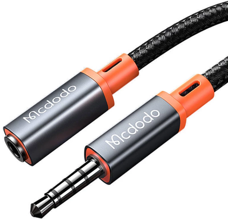 Mcdodo Καλώδιο TRRS 3.5mm male - 3.5mm female Μαύρο 1.2m (CA-0800)
