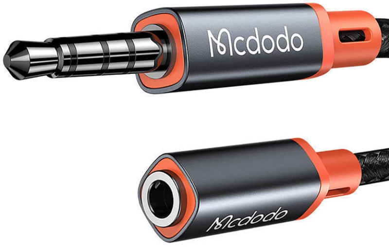 Mcdodo Καλώδιο TRRS 3.5mm male - 3.5mm female Μαύρο 1.2m (CA-0800)