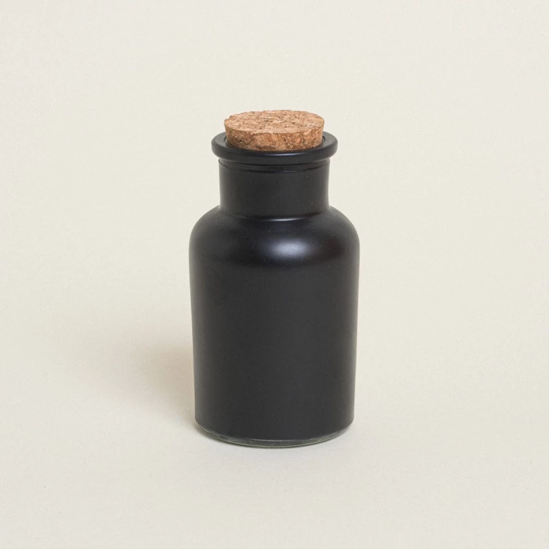 Beauty Home ΜΠΟΥΚΑΛΑΚΙ ΜΑΥΡΟ ΜΑΤ ΜΕ ΦΕΛΛΟ 11 x 5,7 cm 125 ml