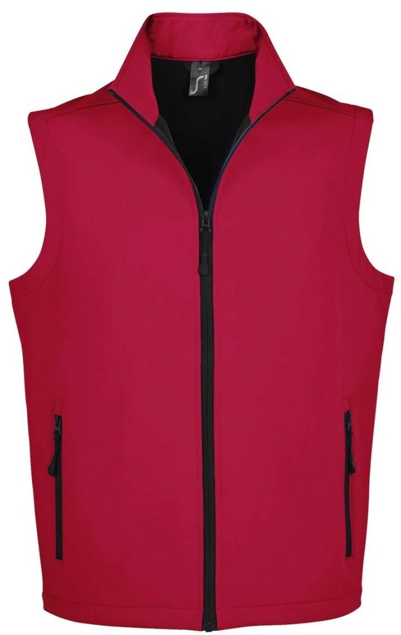 SOL'S RACE BW MEN 02887 | Ανδρικό Softshell Γιλέκο 280gsm, 96% Πολυέστερ - 4% Ελαστάν PEPPER RED-162