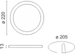 PANEL LED ΟΡΟΦΗΣ 20W CCT NEW 6028