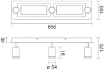 ΠΛΑΦΟΝΙΕΡΑ 13W 3000K+GU10 ΛΕΥΚΟ 6994