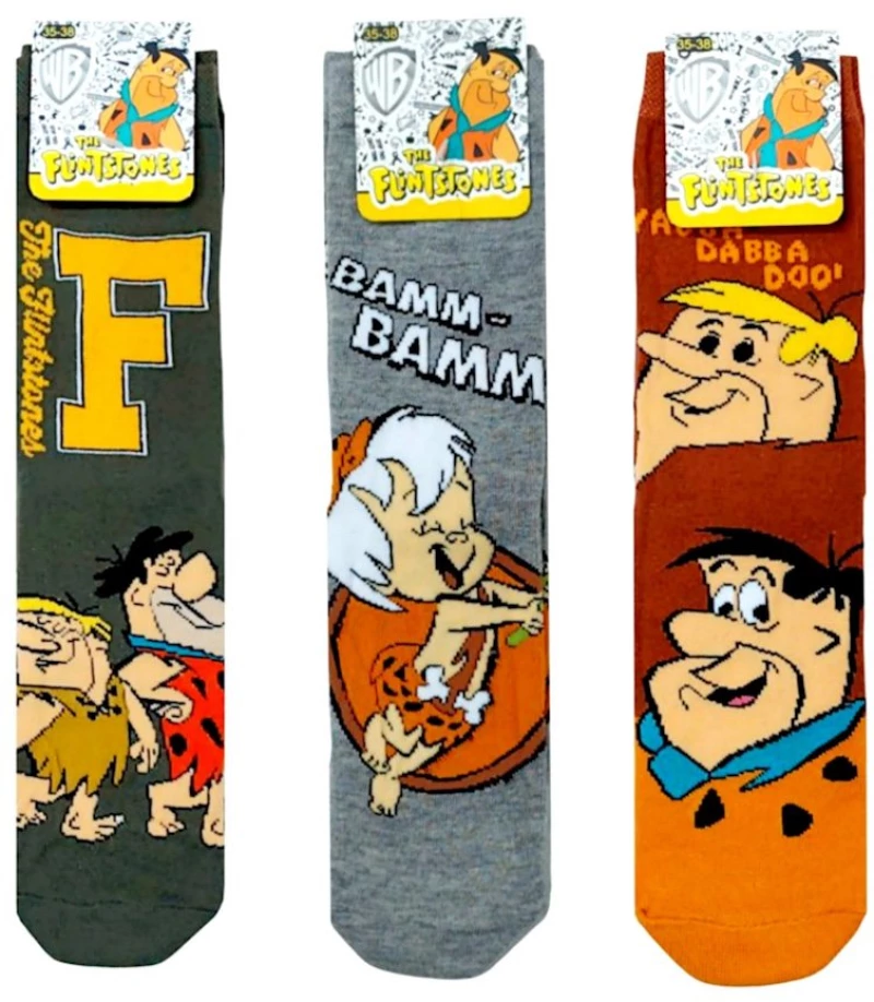 ΚΑΛΤΣΕΣ (ΣΕΤ 3 ΤΜΧ) DISNEY FLINTSTONES TD20492 ΠΟΛΥΧΡΩΜΕΣ (19-38)