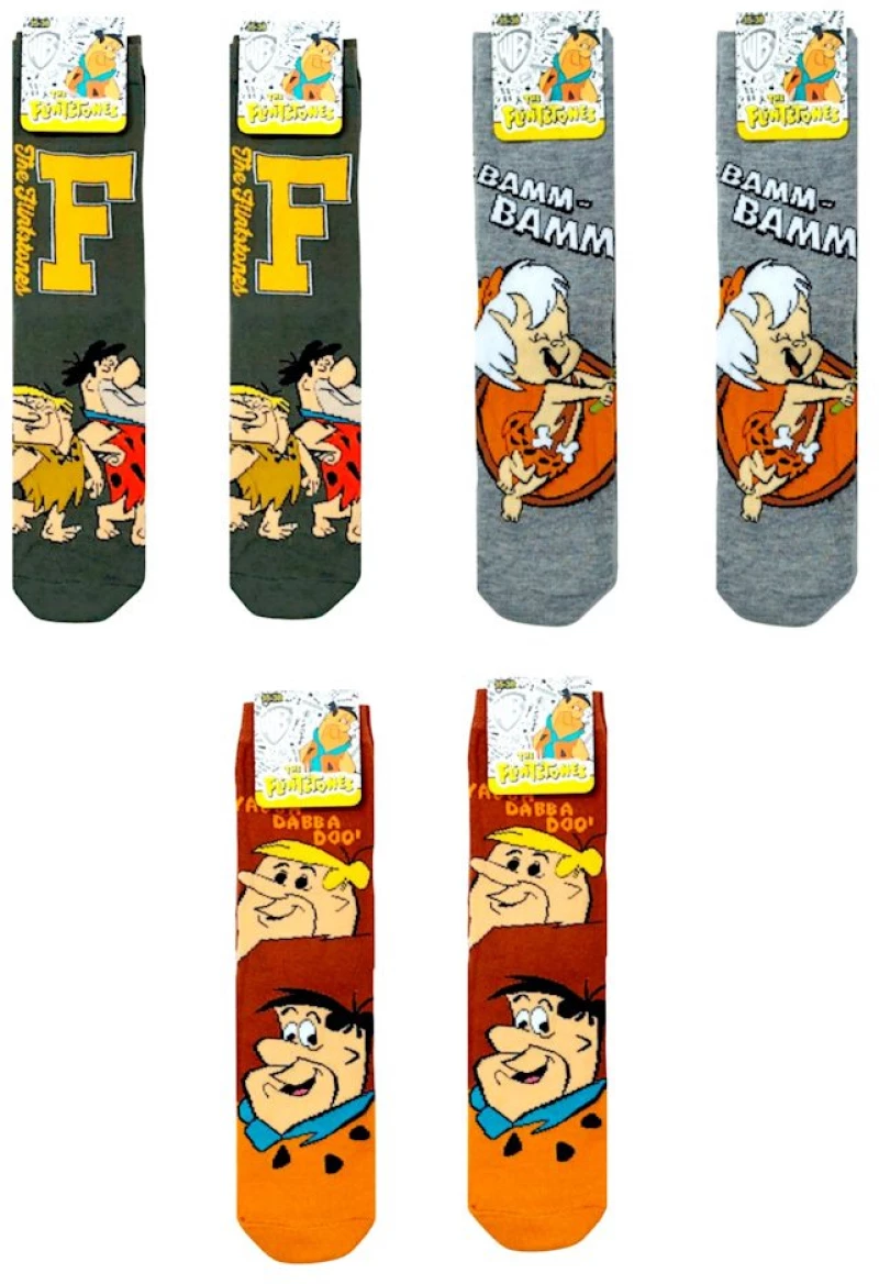 ΚΑΛΤΣΕΣ (ΣΕΤ 3 ΤΜΧ) DISNEY FLINTSTONES TD20492 ΠΟΛΥΧΡΩΜΕΣ (19-38)