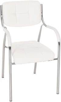 ΚΑΡΕΚΛΑ ΓΡΑΦΕΙΟΥ ΕΠΙΣΚΕΠΤΟΥ OBERON HM1018.02 ΑΣΠΡΟ PU 51x52x88Yεκ.