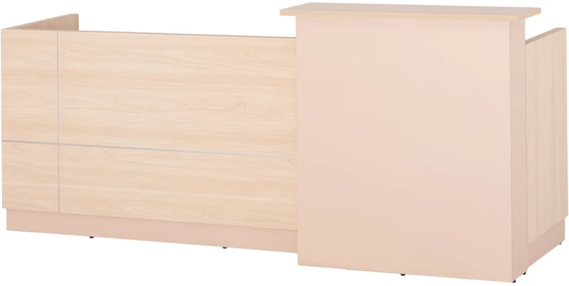 ΓΡΑΦΕΙΟ ΥΠΟΔΟΧΗΣ DALTON HM2068.02 ΜΕΛΑΜΙΝΗ ΣΕ SONAMA-ΜΠΕΖ 240x80x106Υεκ.