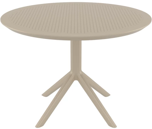 SKY TAUPE Φ105X74εκ. ΤΡΑΠΕΖΙ ΠΟΛ/ΝΙΟΥ
