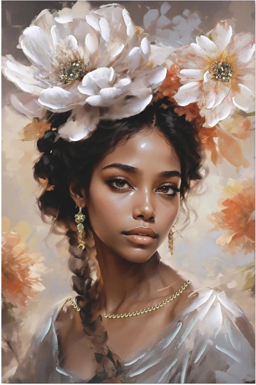 Πίνακας σε καμβά Lilibet 3D Inart 60x2.5x90εκ