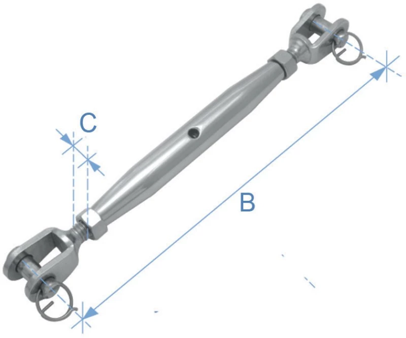Eνταντήρας Κλειστού Τύπου Jaw And Jaw Inox 316 - 8mm
