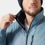 Helly Hansen Crew Hooded Pile Jacket Washed Navy Μπουφάν Ανδρικό Χειμωνιάτικο