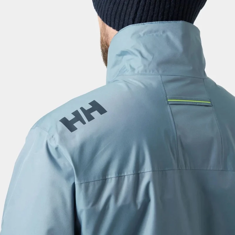 Helly Hansen Crew Hooded Pile Jacket Washed Navy Μπουφάν Ανδρικό Χειμωνιάτικο