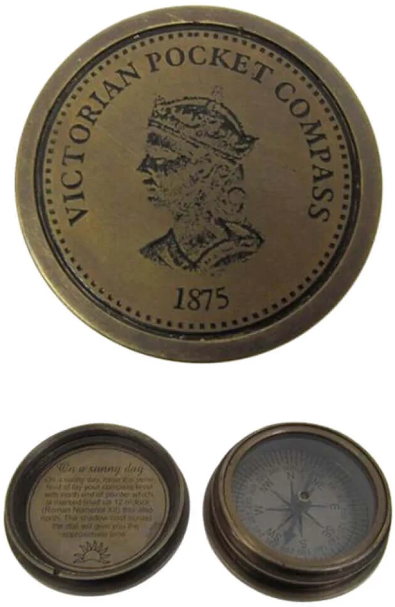 Πυξίδα Αντικέ Βικτωριανής Εποχής- 7,5cm