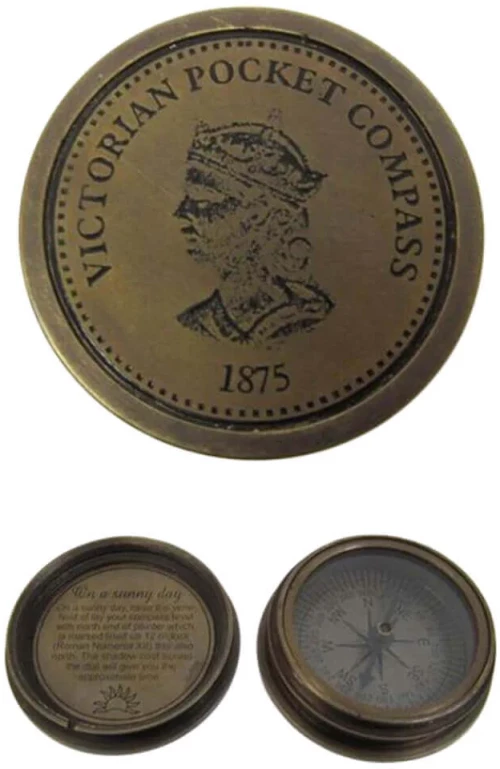 Πυξίδα Αντικέ Βικτωριανής Εποχής- 7,5cm