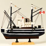 Διακοσμητικό Ξύλινο Καΐκι - 24cm