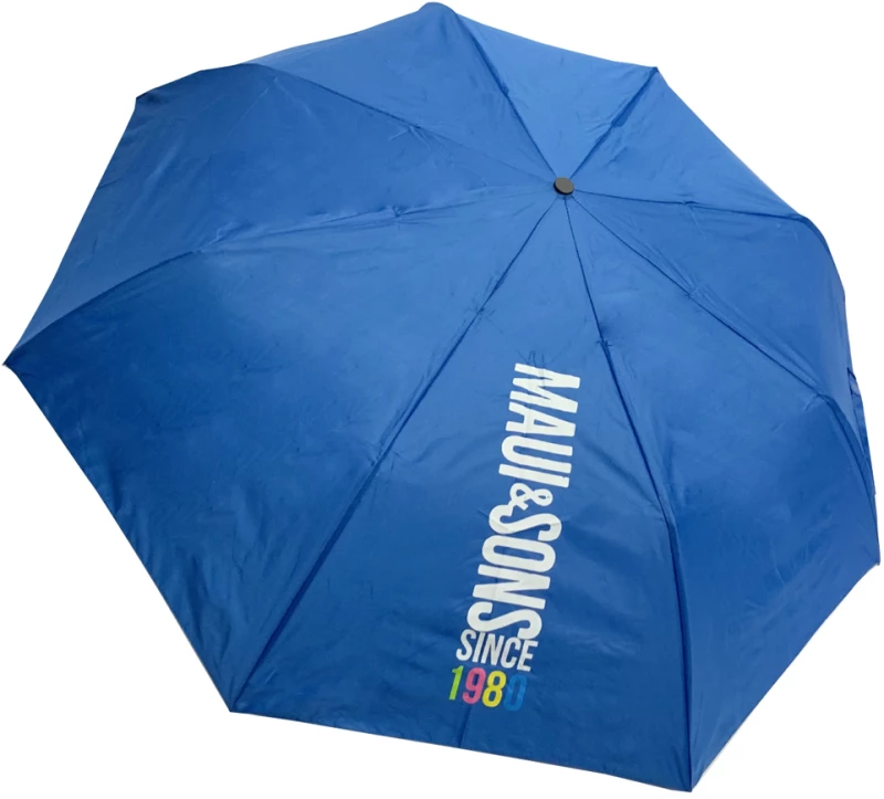 Ομπρέλα βροχής unisex σπαστή 3s αυτόματη R53cm polyester μονόχρωμη MAUI&SONS Γκρι 6112