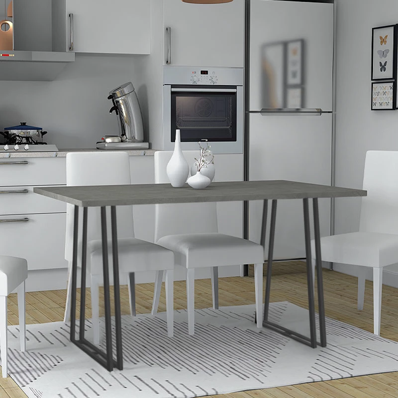 Τραπέζι Gable χρώμα γκρι σκυροδέματος 140x80x76εκ.