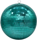 Disco χριστουγεννιάτικη μπάλα σε τιρκουάζ απόχρωση 30 εκ