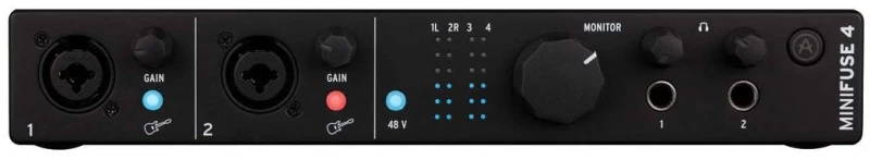 Arturia MiniFuse 4 Black - Φορητή κάρτα ήχου USB 4 in / 4 out