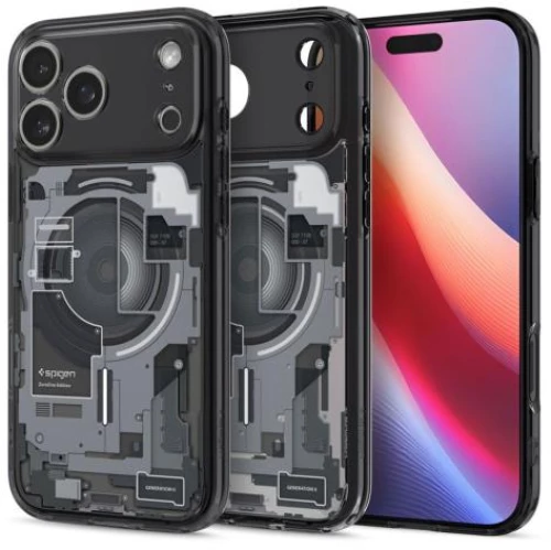 Θήκη TPU & PC Spigen Ultra Hybrid Mag Magsafe Apple iPhone 17 Pro Zero One Μαύρο