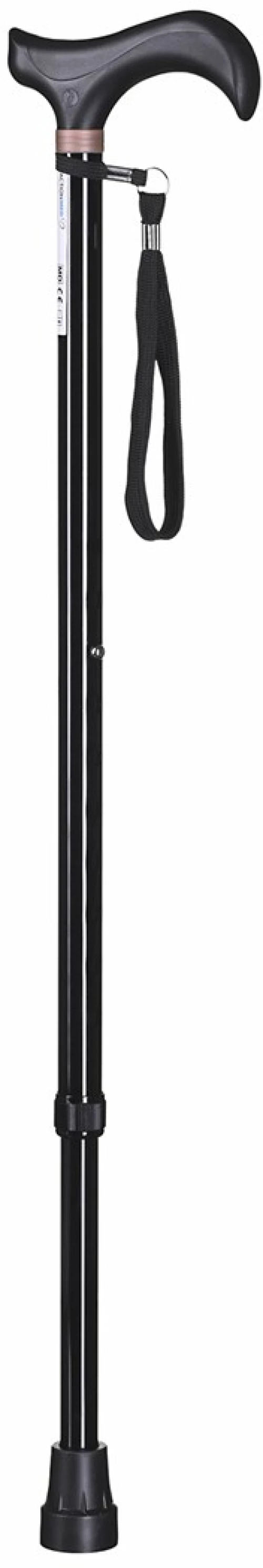 Adjustable walking stick ACTIONMED black