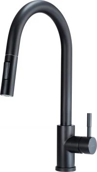 Kitchen faucet with pull-out spout - 2 jet types