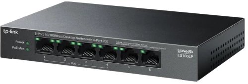 TP-LINK LS106LP v1 Unmanaged L2 PoE Switch με 6 Θύρες Ethernet και 6 SFP Θύρες