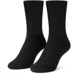 Tom Socks -  Κάλτσα για Διαβητικούς & Ευέσθητα Πόδια Μαύρη Πετσετέ