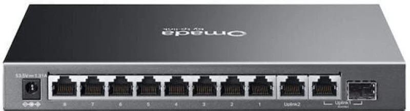 TP-LINK Omada ES210GP Combo v1 Managed L2 PoE+ Switch με 9 Θύρες Gigabit (1Gbps) Ethernet και 1 SFP Θύρα