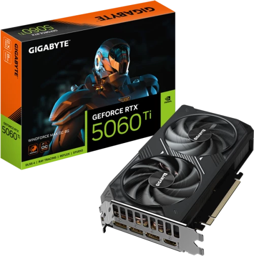 Gigabyte GV-N506TWF2MAX OC-8GD GeForce RTX 5060 Ti 8GB GDDR7 Windforce Max OC Κάρτα Γραφικών