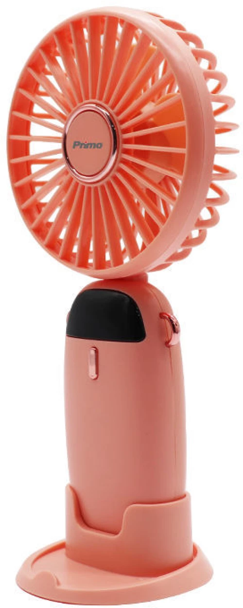 Ανεμιστήρας Mini PRMF-80694 Primo 3.5'' 9cm Ροζ Επαναφορτιζόμενος