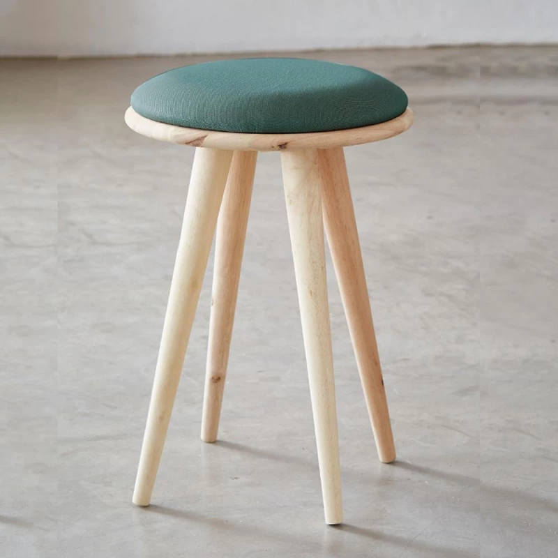 Σκαμπό Nextdeco Natural μασίφ ξύλο Υ51,5xØ34,5εκ. -  11721-05