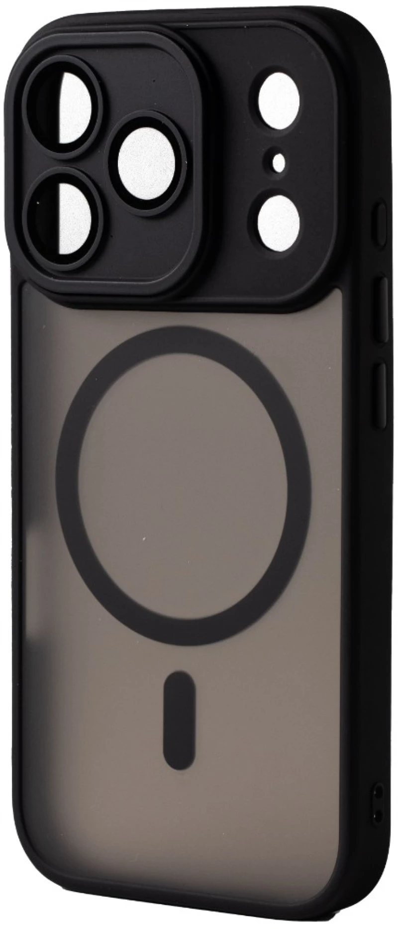 Hybrid Θήκη Σιλικόνης Με Magsafe & Metal Camera Lens Protection iPhone 17 Pro Μαύρο