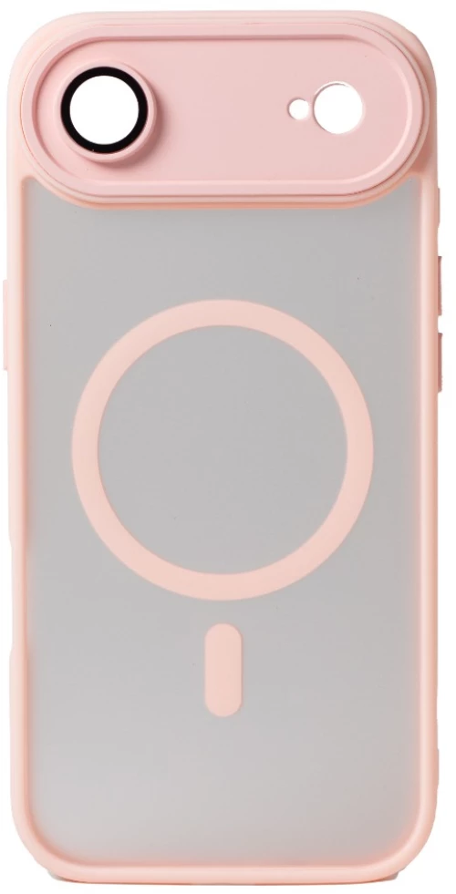 Hybrid Θήκη Σιλικόνης Με Magsafe & Metal Camera Lens Protection iPhone 17 Air Ροζ