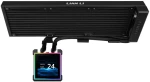Lian Li Hydroshift II LCD-S 360N Black - Fanless AIO CPU Cooler - 3.4" Screen - 1851/1700, AM5/AM4