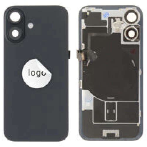 For iPhone/iPad (AP160024BPG-C) Back Glass (Pulled C) - Black, For iPhone 16