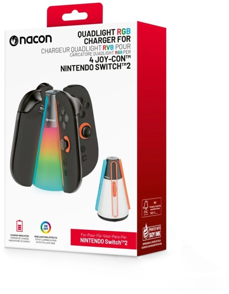 NACON - Quad Charger Switch 2 Joy-Con / Nintendo Switch 2