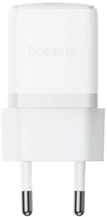 Baseus Palm 1C 20W Wall Charger (with Baseus Mini White USB-C 60W (20V/3A) 1m Cable) - White