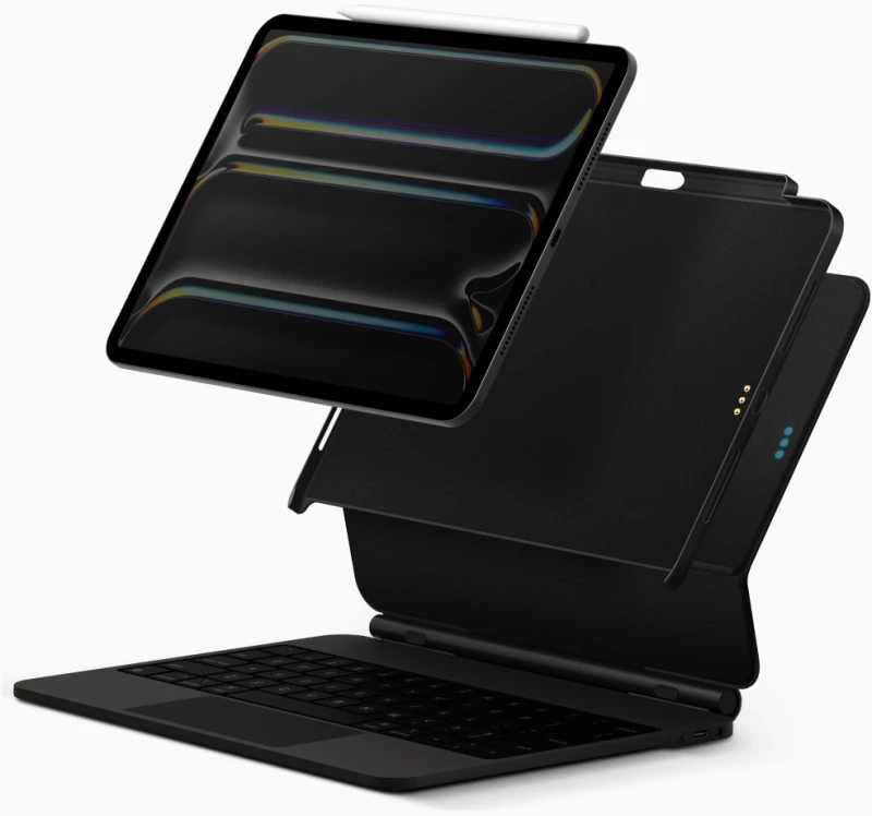 Uniq Axel Case for iPad Air 13" 2024 / 2025 / iPad Pro 13" 2024 - Black