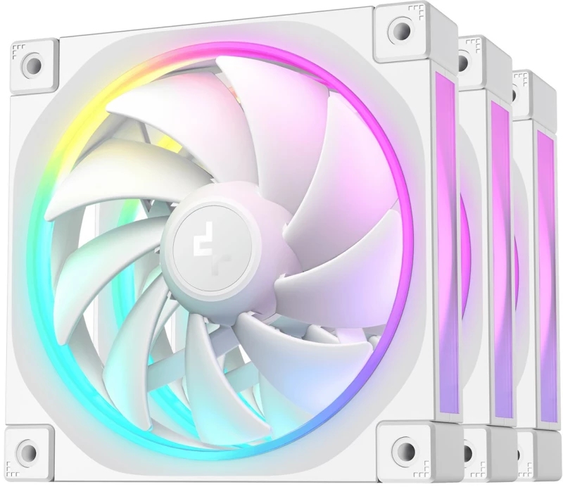 DeepCool FL12 WH-3 in 1 Computer case Fan 12 cm White 3 pc(s)