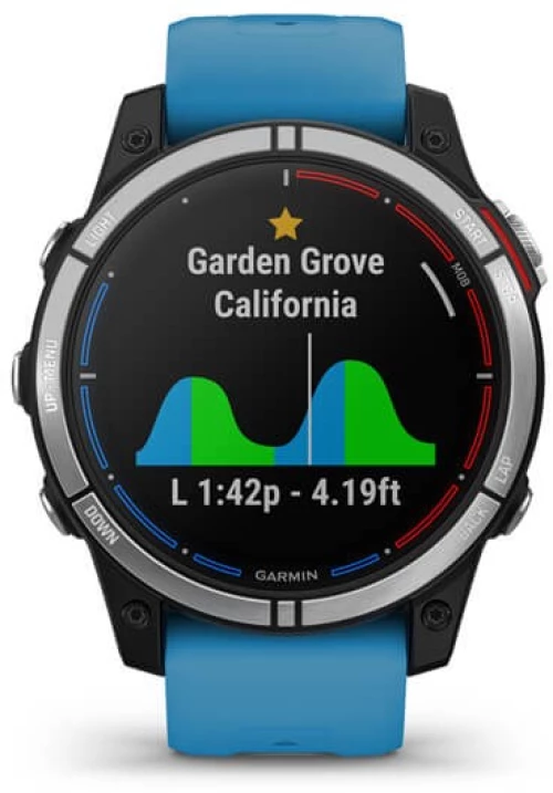 Garmin quatix 7 3.3 cm (1.3") MIP 47 mm Digital 260 x 260 pixels Touchscreen Blue Wi-Fi GPS (satellite)