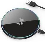 Wozinsky WLI-01Y 15W Qi Inductive Charger with USB-C Cable - Black
