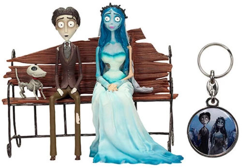 The Corpse Bride figure + Metal keychain
