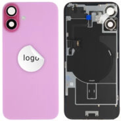 For iPhone/iPad (AP16PL0024PIPG-B) Back Glass (Pulled B) - Pink, For iPhone 16 Plus