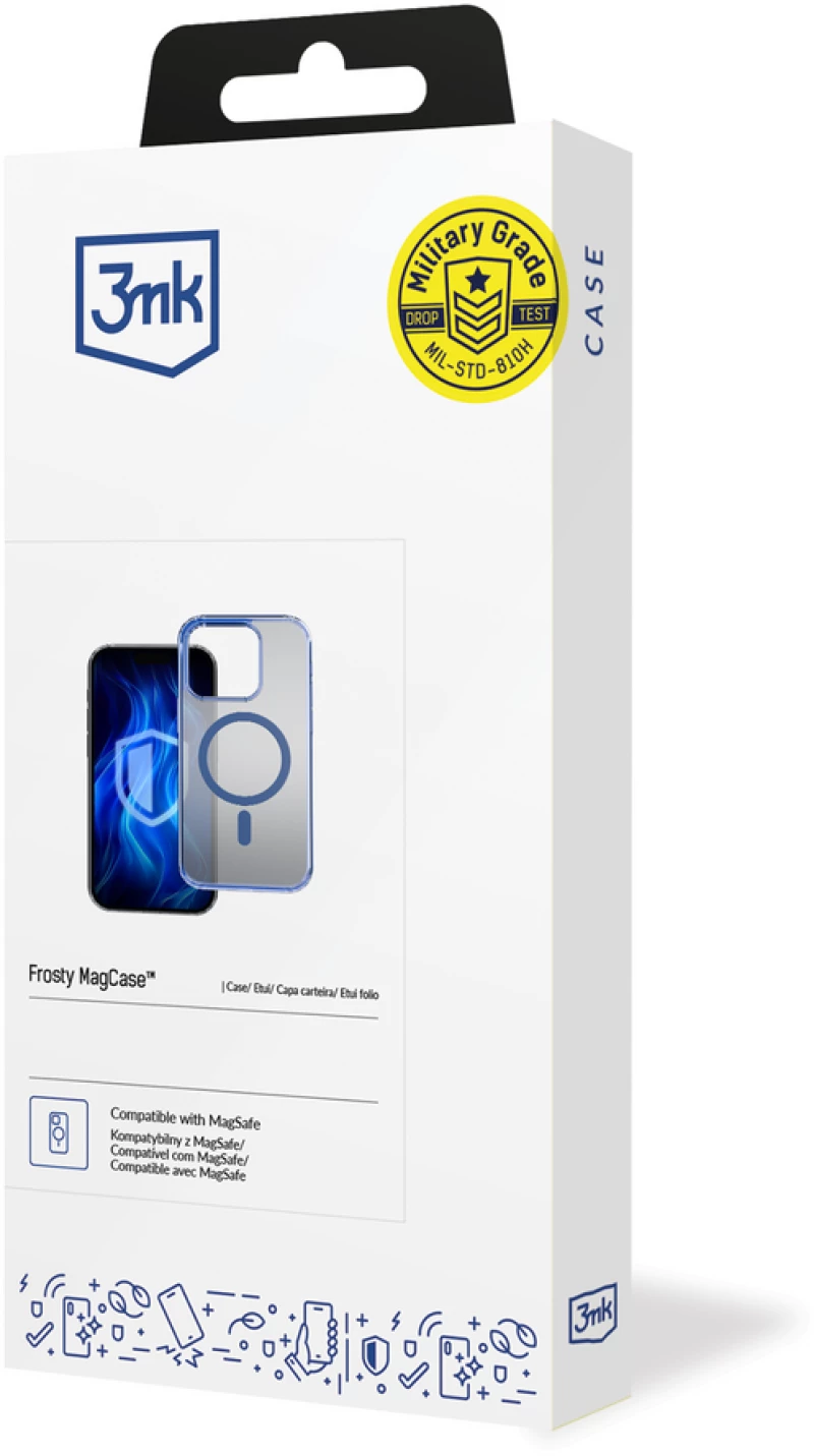3mk Frosty MagCase Blue Case for Apple iPhone 15 Pro - Blue