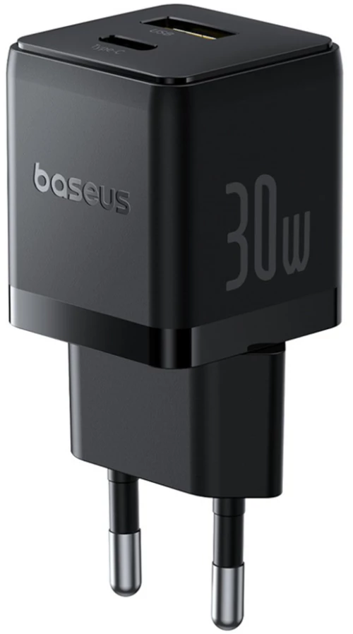 Baseus Palm 30W USB-C USB-A Wall Charger - Black